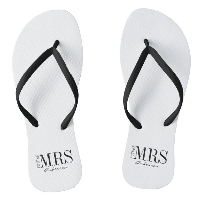 Future Mrs. Bride Bridal Party Flip Flops (Footbed)