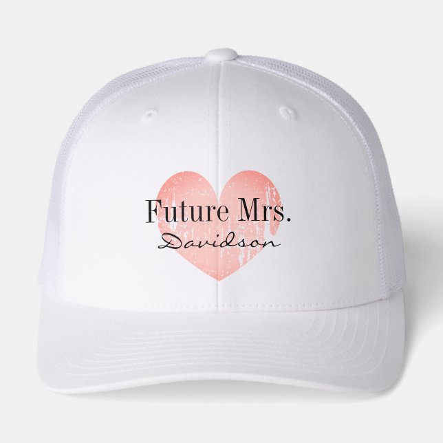 Future Mrs bride to be bridal shower hat (Front)