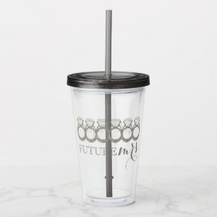 Future MRS. Bride-to-Be Diamond Engagement Ring Acrylic Tumbler