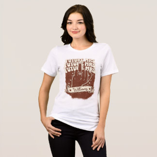 Future Mrs Bride To Be Engagement Party Retro Wedd Tri-Blend Shirt