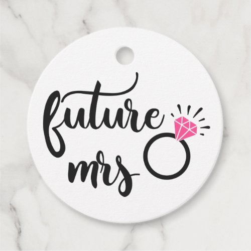 Future Mrs Bride To Be Wedding Bridal Shower Favor Tags