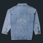 Future Mrs Bride Wedding Calligraphy Denim Jacket<br><div class="desc">Future Mrs Bride Wedding Calligraphy Denim Jacket features fun and pretty calligraphy,  along with the bride to be's new last name</div>