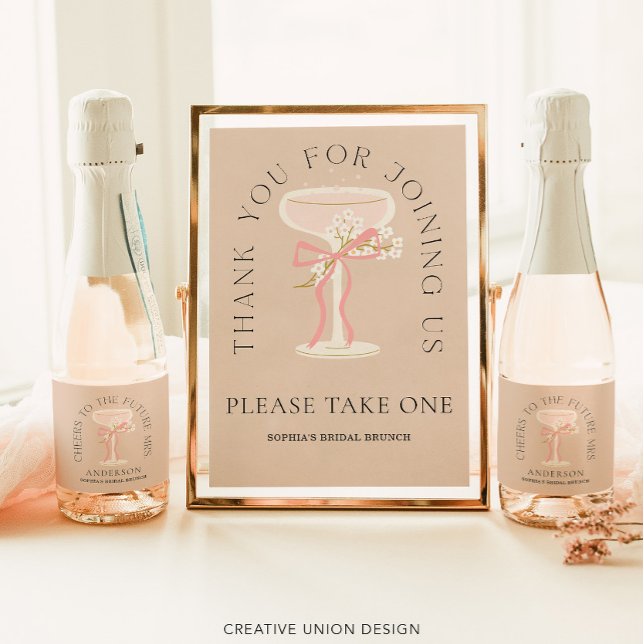 Future Mrs. Champagne Labels Bridal Shower Favors (Creator Uploaded)