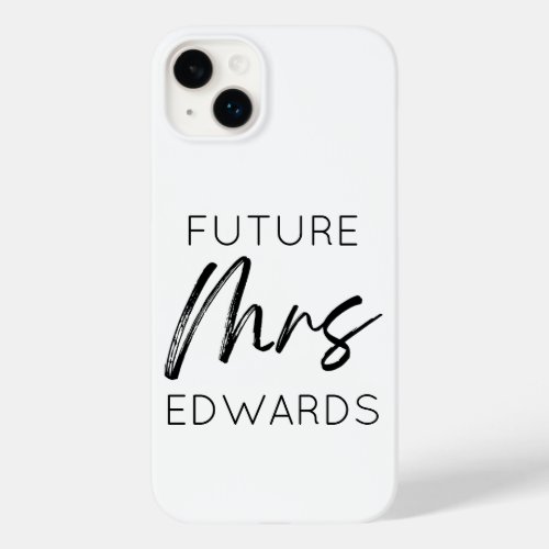 Future Mrs Custom Last Name Bride To Be Fianc Case_Mate iPhone 14 Plus Case