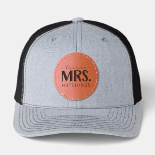 Future Mrs Custom Wedding Leather Patch Hat