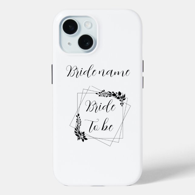 "Future Mrs. [Customizable Name]" Bride-to-Be Case-Mate iPhone Case (Back)