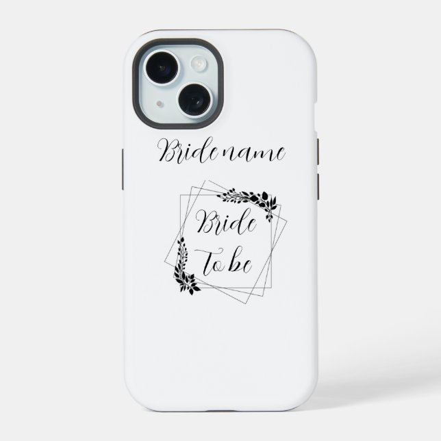 "Future Mrs. [Customizable Name]" Bride-to-Be Iphone Case (Back)
