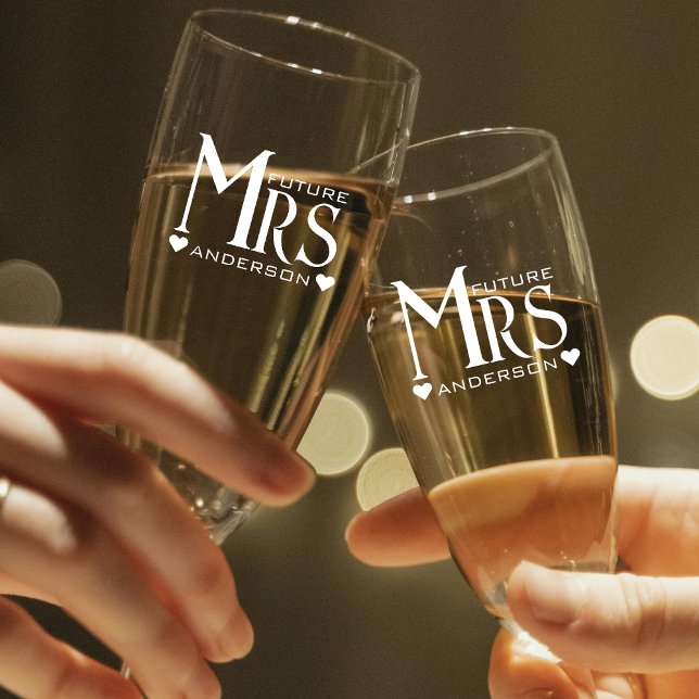 Future Mrs Fiance Engagement Party Bridal Shower Champagne Flute (Future Mrs Fiance Engagement Party Bridal Shower Champagne Flute
)