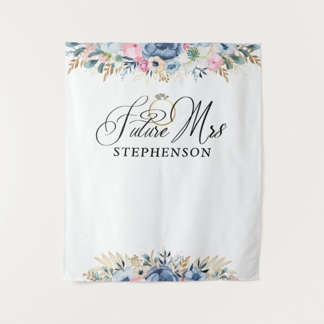 Future Mrs Floral Bridal Shower Backdrop (Front)