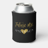 Future Mrs. Gold Foil Bride Can Cooler (Can Back)