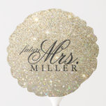 Future Mrs Gold Glitter Bridal Shower Balloon at Zazzle