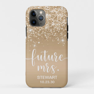 Future Mrs Gold Glitter Case-Mate iPhone Case
