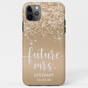 Future Mrs Gold Glitter Case-Mate iPhone Case