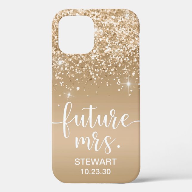 Future Mrs Gold Glitter Case-Mate iPhone Case (Back)