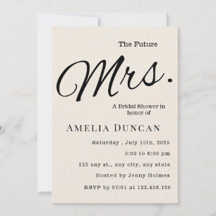 Future Mrs. Invitation