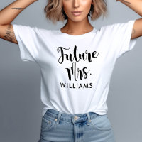 Future Mrs Last Name White Womens Wedding