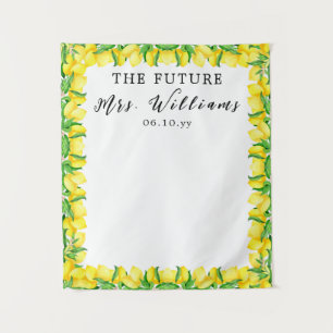 Future Mrs Lemon Bridal Shower Photobooth Backdrop