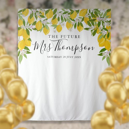 Future Mrs Lemons Bridal Shower Photo Backdrop