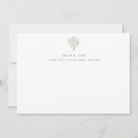 Future Mrs Line Art Floral Bridal Shower Sage