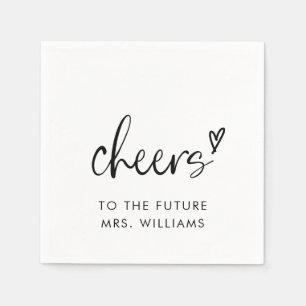 Future Mrs Modern Bridal Shower Napkins