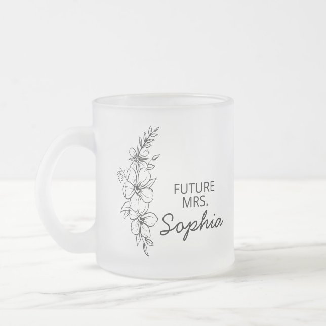 Future Mrs Mug Bride To Be Mug Personalized Future (Left)