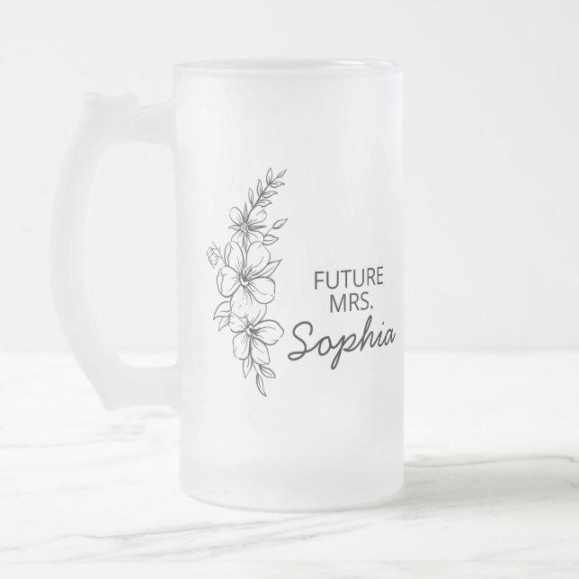 Future Mrs Mug Bride To Be Mug Personalized Future (Left)