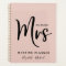 Future Mrs Personalized Blush Pink Wedding Planner