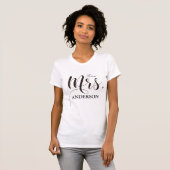 Future Mrs. Personalized Calligraphy T-Shirt (Front Full)