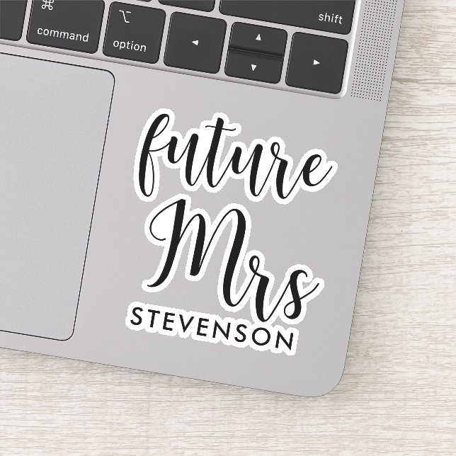Future Mrs personalized Sticker (Detail)