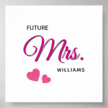 Future Mrs Personalized Wedding Design 
