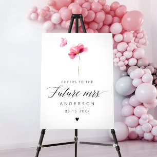 Future Mrs. Pink Bridal Shower Welcome Sign