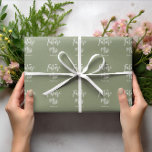 Future Mrs Sage Green Bridal Shower Wrapping Paper<br><div class="desc">Future Mrs. Bridal Shower Wrapping Paper in Sage Green and White.  Check out our store collection below for matching items.</div>
