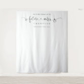 Future Mrs. Elegant Calligraphy Bridal Shower  Tapestry