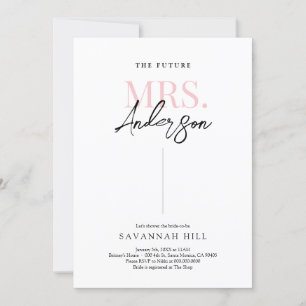 Future Mrs Simple Modern Bridal Shower Invitation