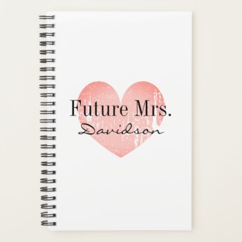 Future Mrs Spiral Wedding Planner For Bride To Be by logotees at Zazzle