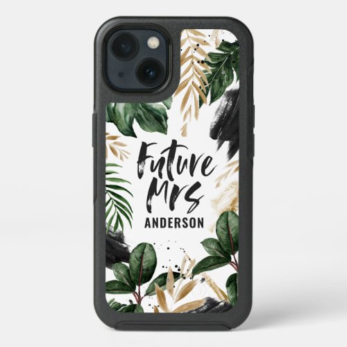 Future Mrs tropical leaf and typography Case_Mate  iPhone 13 Case