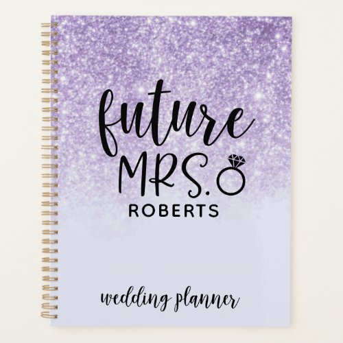 Future Mrs. Wedding Purple Glitter