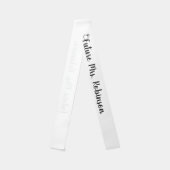 Future Mrs. with Ring Black and White Bride Sash (Front)