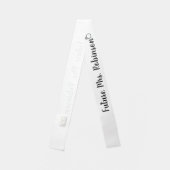 Future Mrs. with Ring Black and White Bride Sash (Back)