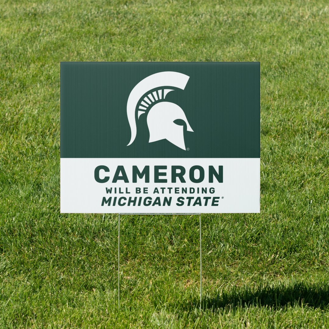 Future MSU Michigan State Graduation Sign Zazzle