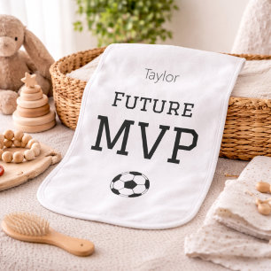 Future MVP Personalized Baby Name Gift Burp Cloth