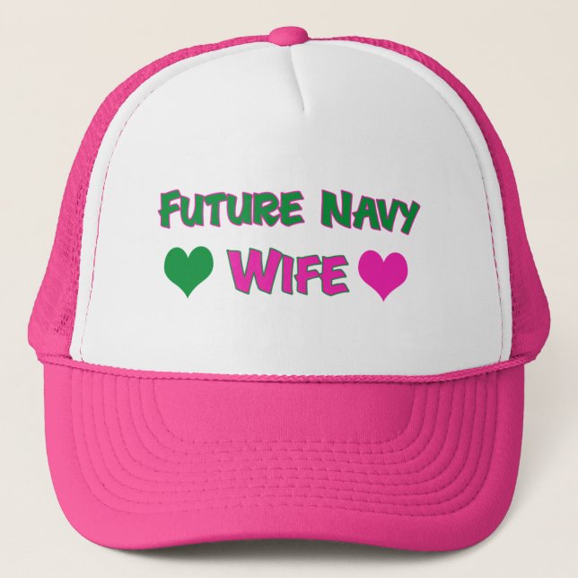 Future Navy Wife Trucker Hat (Front)