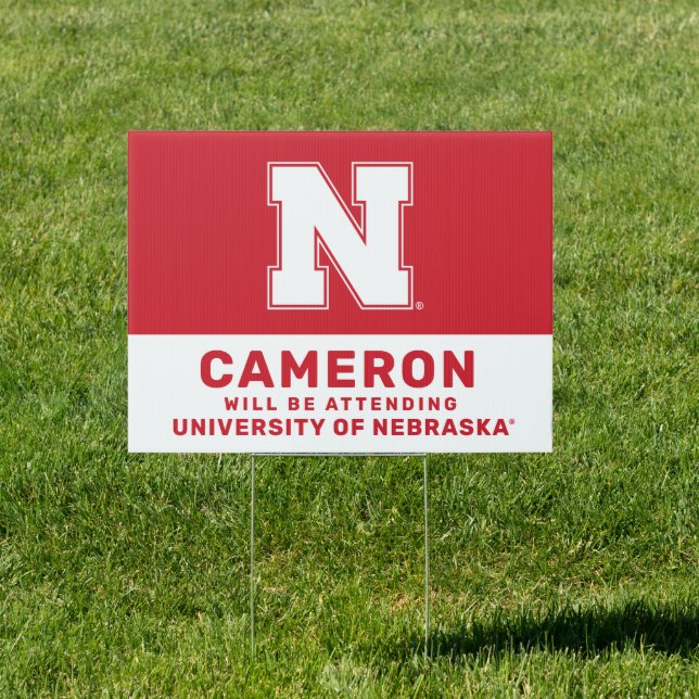 Future Nebraska Graduate Sign (Insitu)