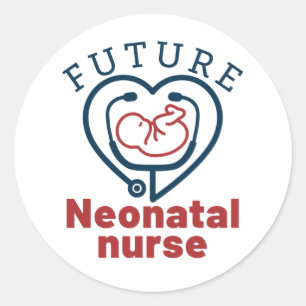 Future Neonatal Nurse Classic Round Sticker
