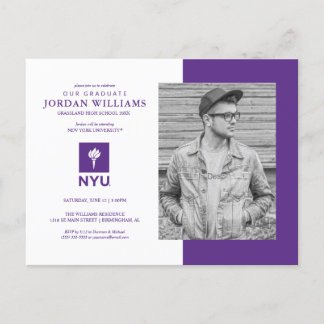 Future New York University Graduate Announcement Postcard