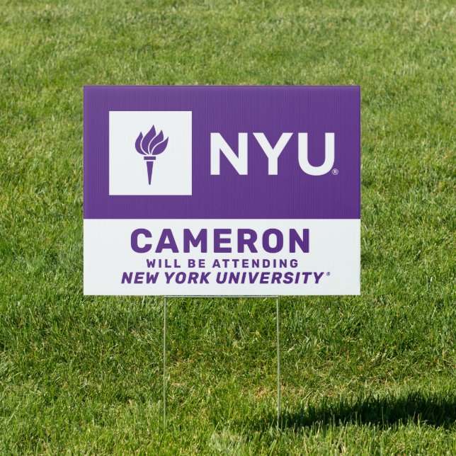Future New York University Graduate Sign (Insitu)