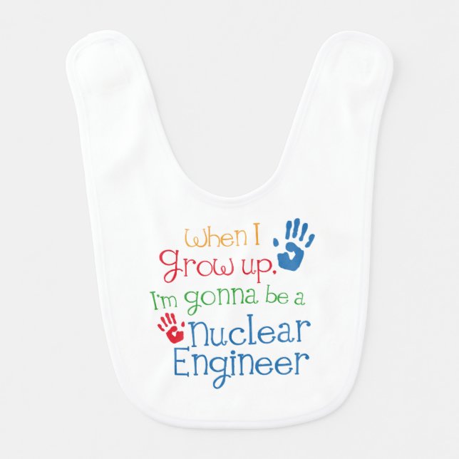 Future nuclear Engineer Baby Bib (Front)