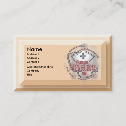 Future Nurse Axiom custom name Business Card