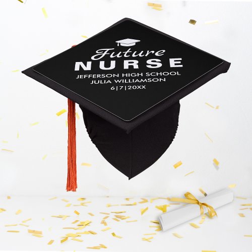 Future Nurse Custom Graduation Name Class 20XX Graduation Cap Topper