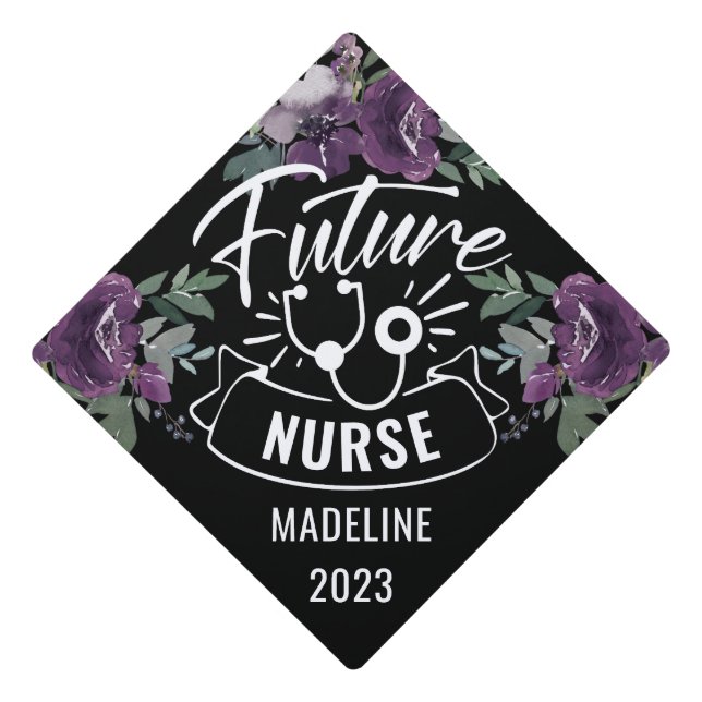 Future Nurse Graduation Cap Topper (Front)